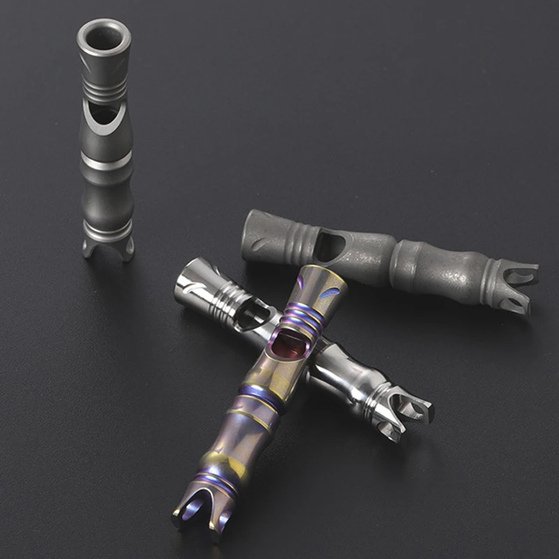 1pc Titanium Alloy Whistle Basketball Football Sports Training Running Referee Coach Whistle Outdoor Camping Survival Whistle