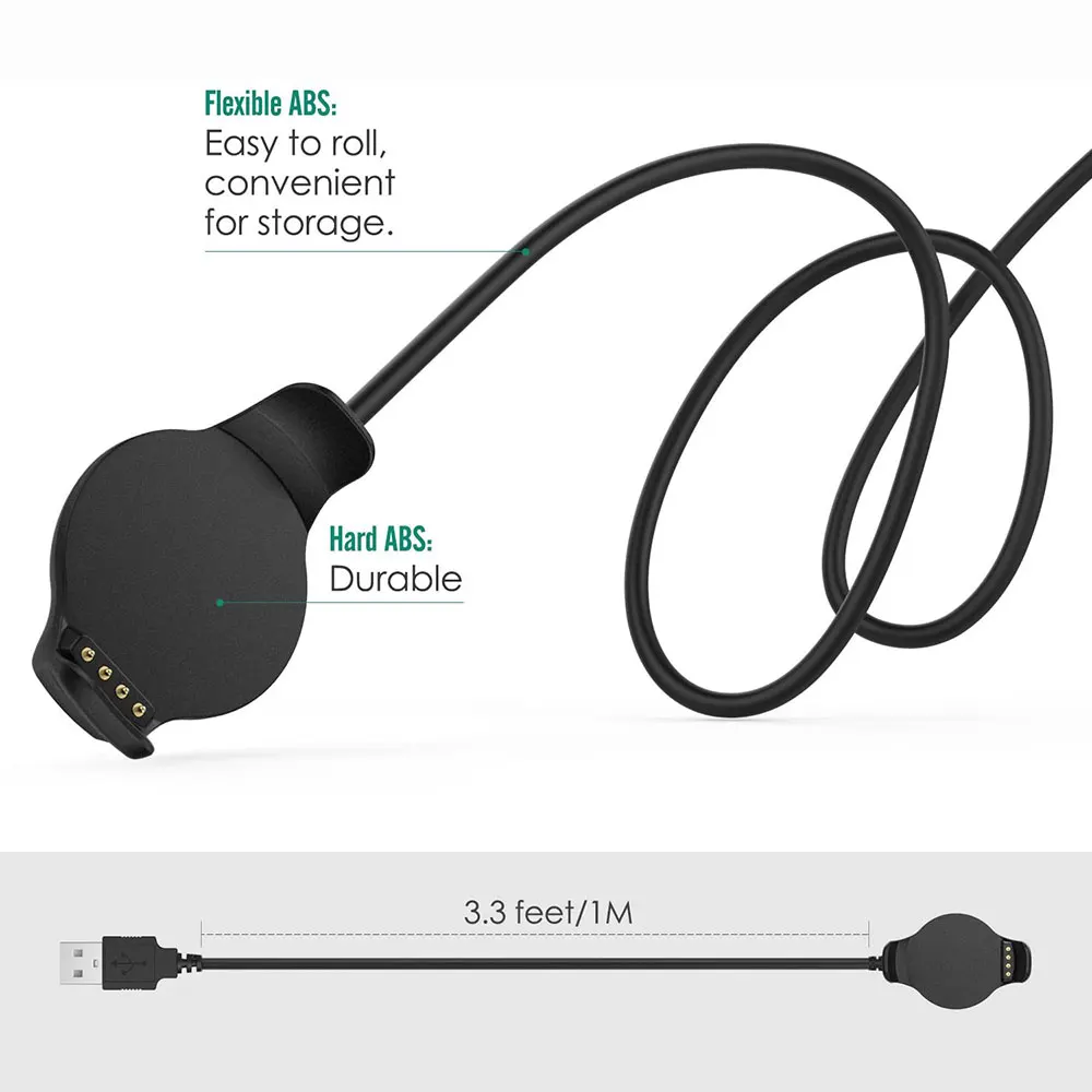 شاحن قفص الاتهام متوافق مع Garmin Forerunner 620 USB مزامنة البيانات تهمة مهد قفص الاتهام شاحن مع كابل شحن 1 متر