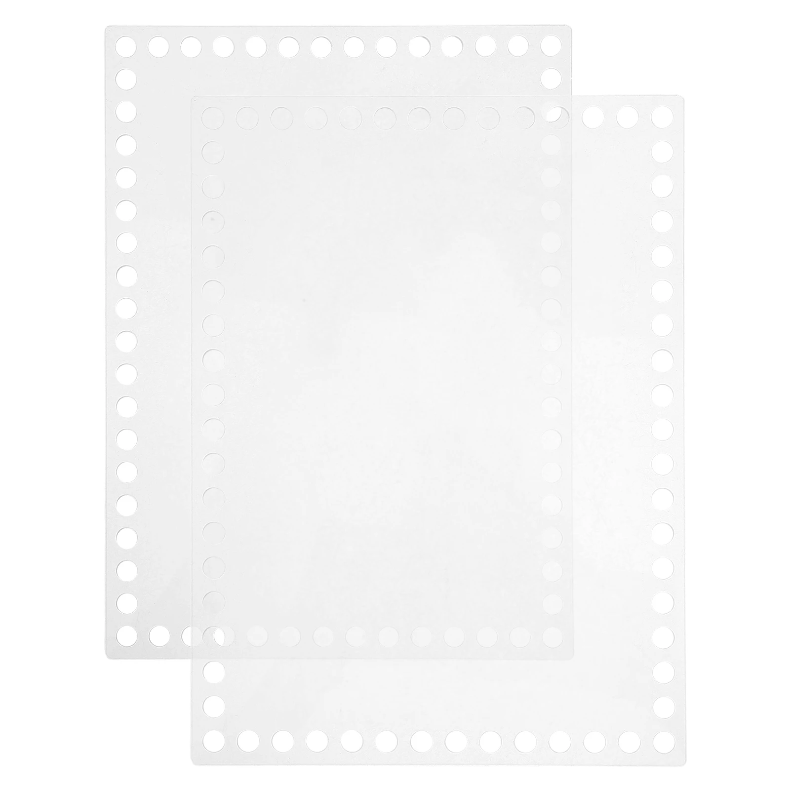 

2Pcs Acrylic Transparent Sheet 20x15cm Sturdy Weaving Board for DIY Rope Craft Lightweight Reusable Weaving Tools