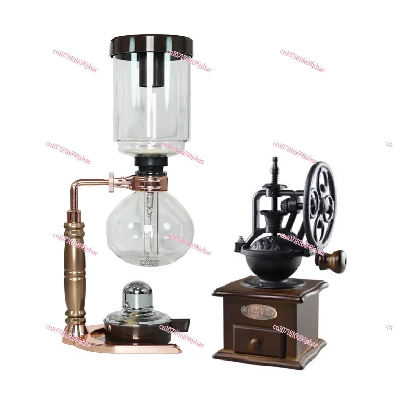 Siphon Coffee Pot Set Glass Siphon Pot, Household Hand Siphon Pot Coffee Utensils Set Coffee Machine