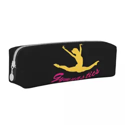 Astuccio per matite per ginnastica Danza artistica Sport Ritorno a scuola Astucci per matite Cerniera per ragazze Simpatico astuccio portatile per matite Materiale scolastico