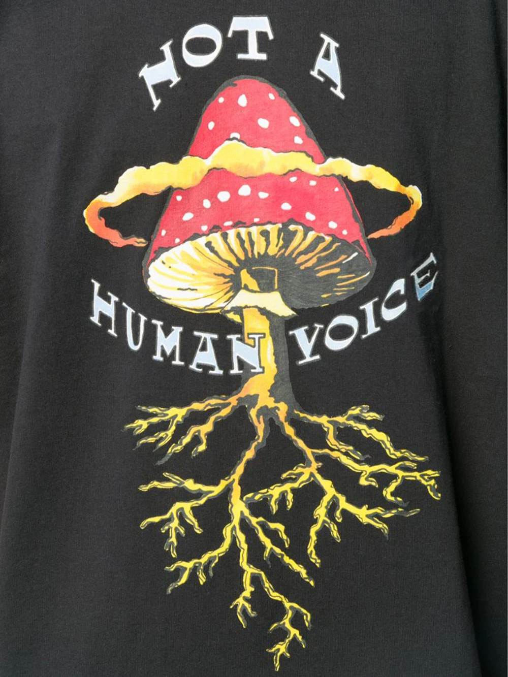 Not A Human Voice. Creative Design Mushroom Printed Mens T-Shirt. Summer Cotton Short Sleeve O-Neck Unisex T Shirt New S-3XL