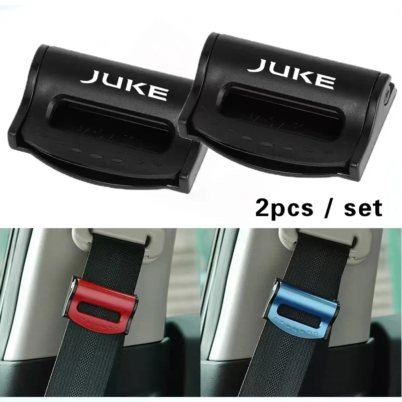 2PCS Plastic Strong Adjustable Car Safety Belt Clips Seat Belt Buckle for Nissan Juke F15 F16 2010-2014 2015 2016-2021