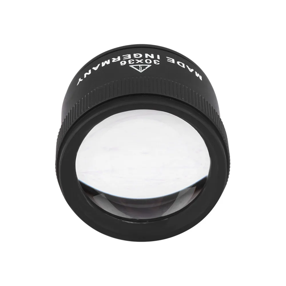 

Профессиональная 30X ювелирная лупа, очки, черная оптика, лупы, ювелирные изделия, лупы, инструмент, увеличительное стекло для монет, ювелир