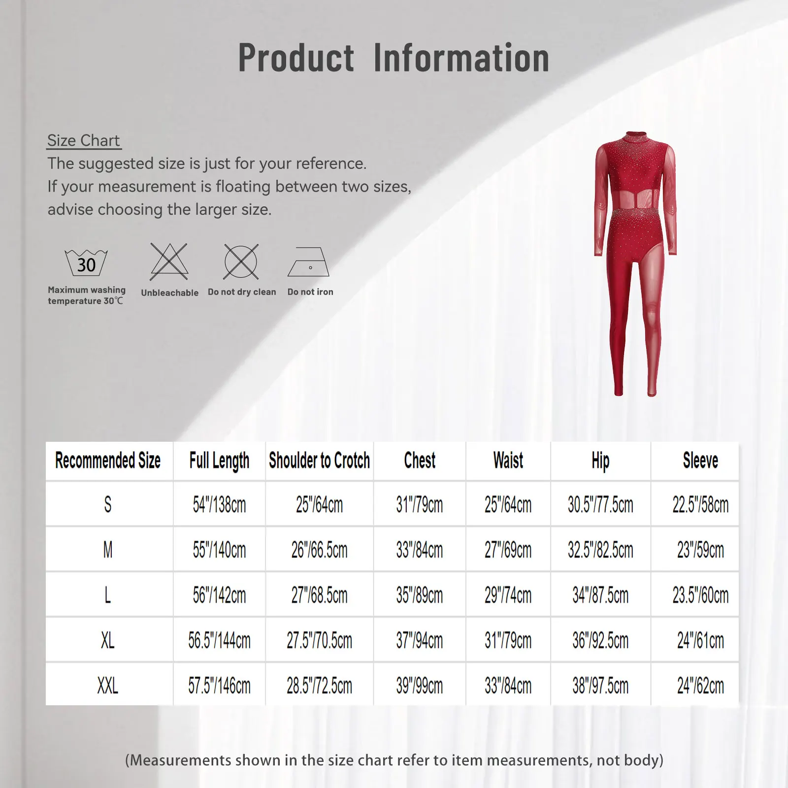 Damski strój baletowy, gimnastyczny, unitard, body z dżetami, przezroczysta siateczka, strój do łyżwiarstwa figurowego, body na występy.