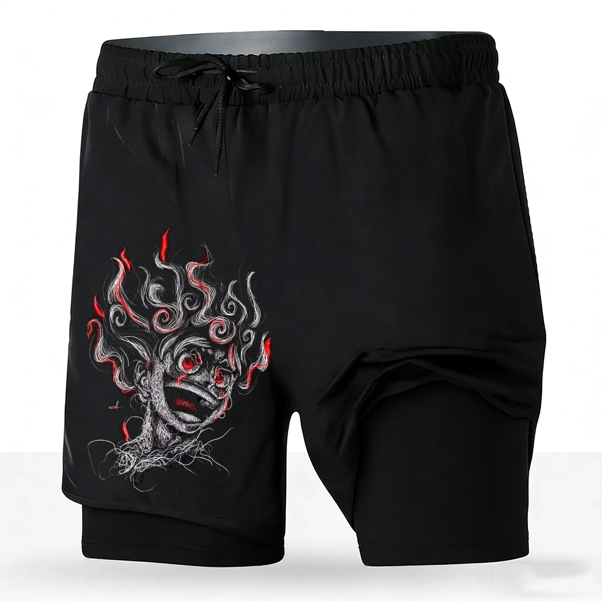 Running Gear In Japan - Men's One Piece Anime 2-in-1 Running