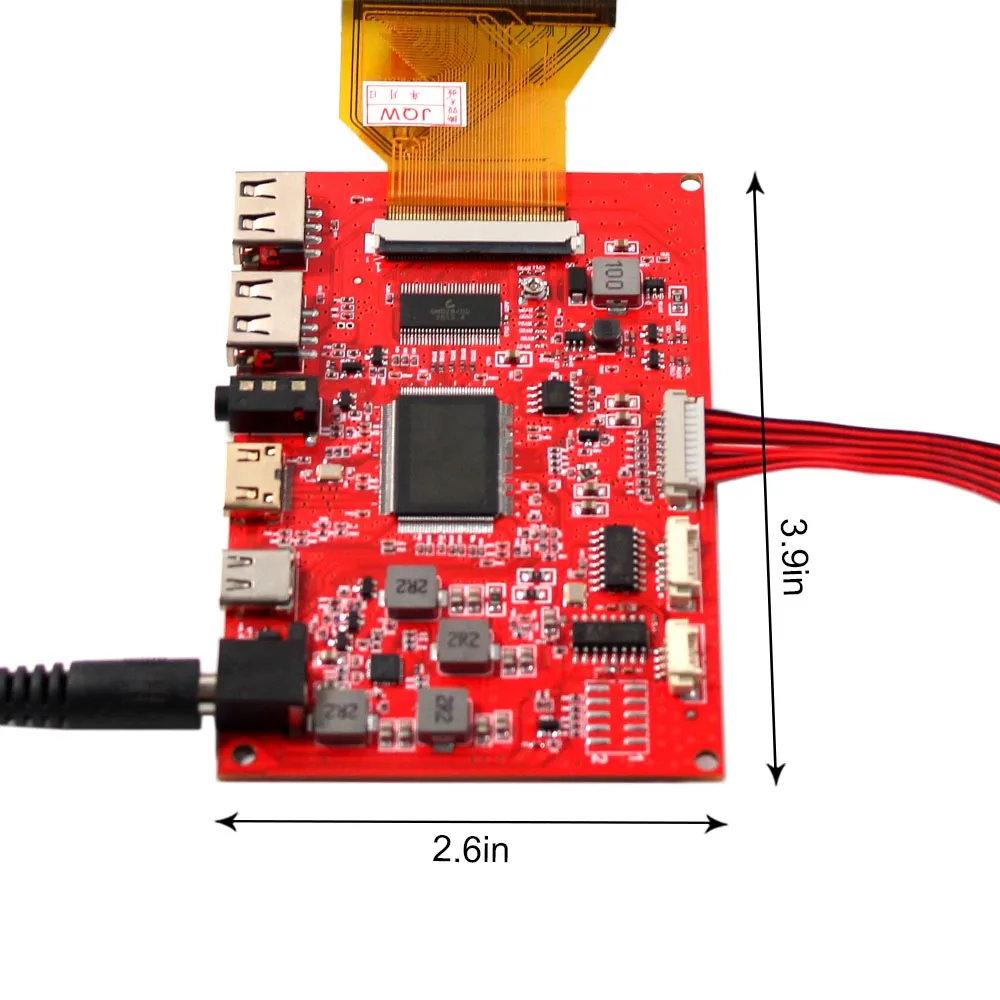 Type-C 2Usb Inverter Pcb Board Circuit and Small Lcd Display 6.5Inch At065Tn14 50Pin Ttl 800X480 Screen Lcd Panel