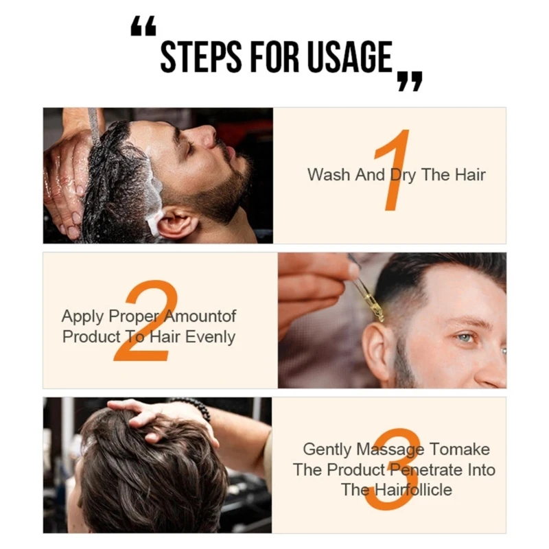 Produits pour croissance des cheveux, liquide essentiel pour perte cheveux, liquide nourrissant naturel pour plantes