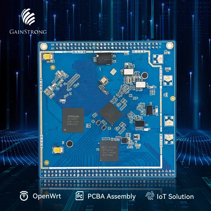 

NEW Gainstrong AN7563PT 7991A 7976C 2.4GHz 5GHz 5000Mbps travel openwrt receiver module router openwrt wifi 7 module channel