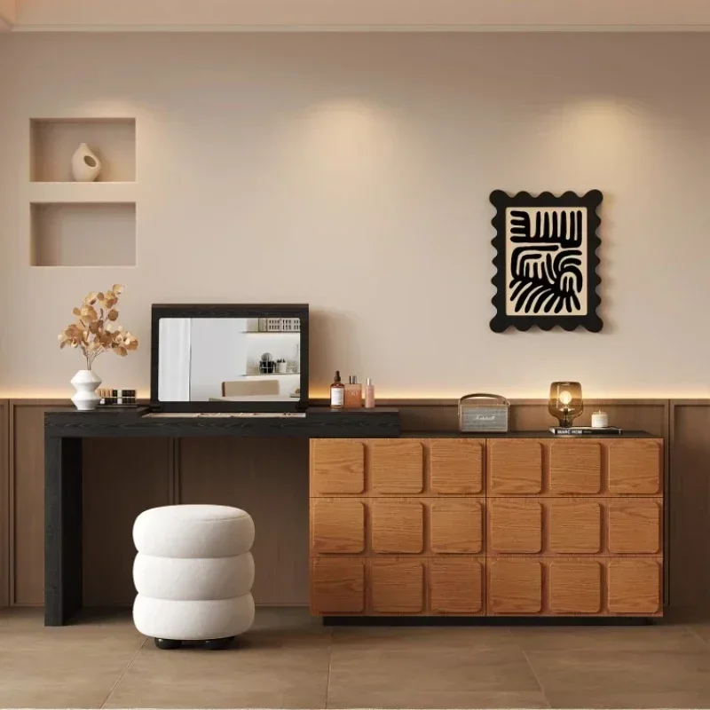 

Dresser, chest, storage cabinet integrated, makeup table solid wood