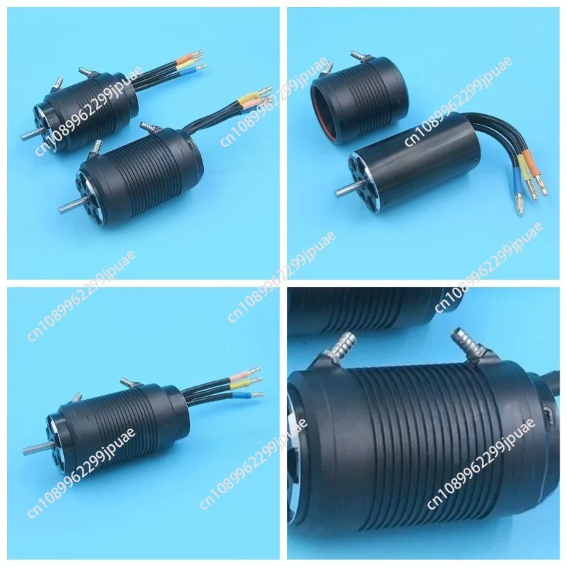 1 Stück Sensorloser Bürstenloser Motor 4P 5mm Welle Hochdrehmoment Wassergekühlter Motor für RC Marine Boot Modell Ersatzteile