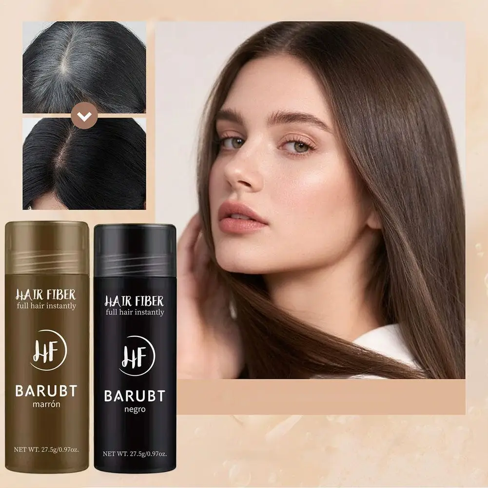 Hair Fiber Powder Natural Hair Thickening Fiber Covers The Sparse Area Black Dark Brown Hair Building Fibers