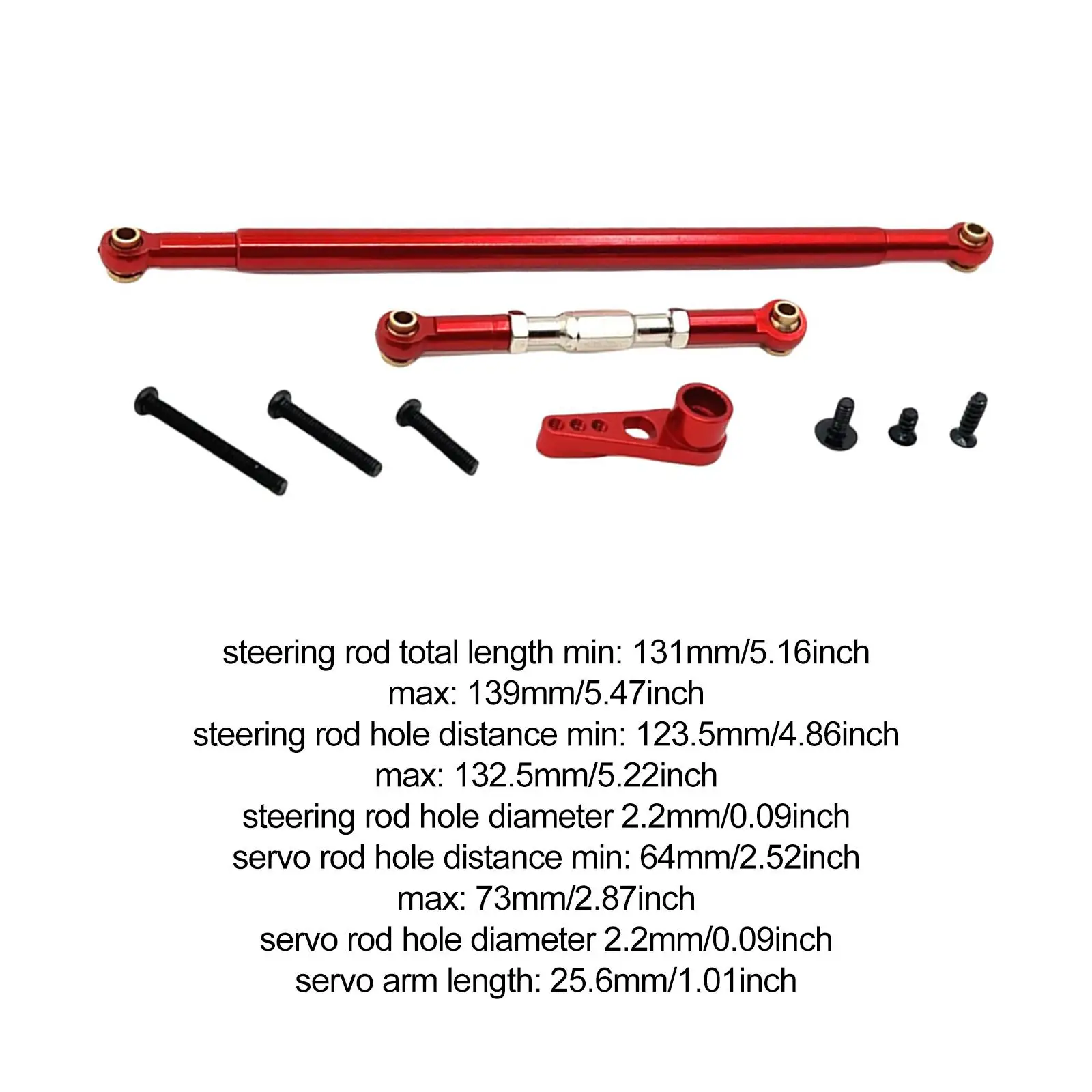 قضيب ربط توجيه معدني للسيارة RC قضيب سحب ذراع مؤازر لسيارة MN86 G500 #6