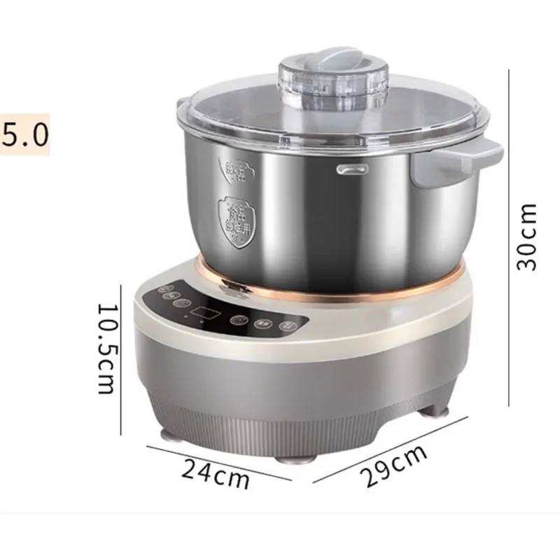 5L 7L Electric Dough Mixer Kneading Machine Automatic Flour Fermenting Stainless Steel Food Mixer