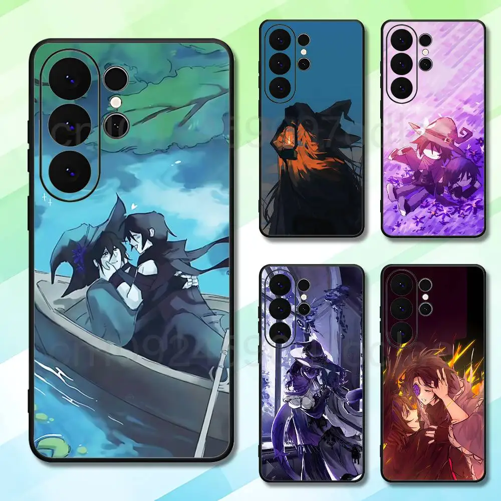 F-Forsakens Azure Two Time For Samsung S25 S24 S23 S26 S22 S21 S20 Lite 5G Ultra Plus Black Soft Phone Case