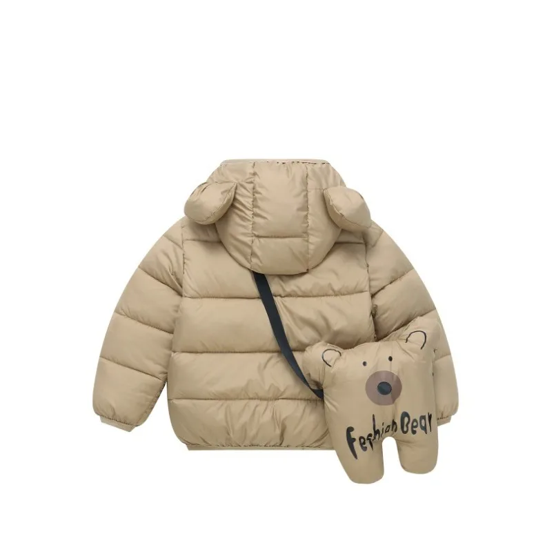 Herbst- und Winterjacke für Babys und Kleinkinder, wattierte Baumwolljacke, warme Daunenjacke für Kinder, lässige Oberbekleidung für Kinder, inklusive Tasche, Neu – Detail 9