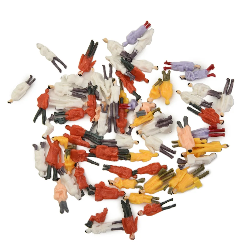 Painted Figures Railway Train Layout 1:87 300Pcs Model People Passenger Model Train Scenes ABS HO Scale  Painted