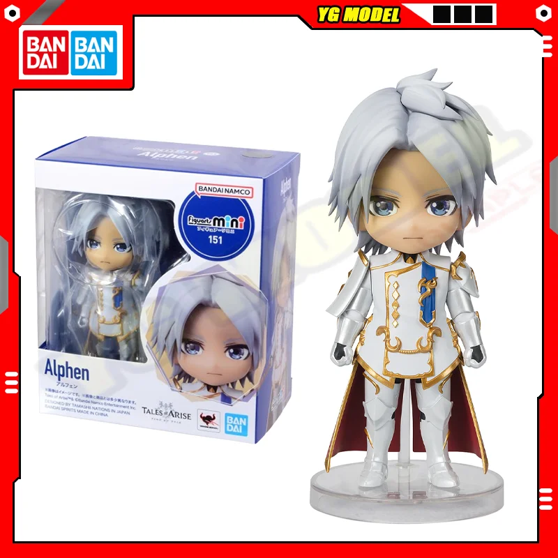 

BANDAI Tales of Arise Action Figures Model Alphen Q-version Active Joint Figures Figuarts Mini Series Doll Toys Original