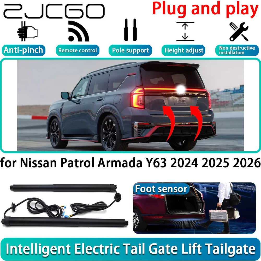 for Nissan Patrol Armada Y63 2024 2025 2026 Electric Powered Tailgate Power Liftgate Automatic Tailgate System Plug and Play