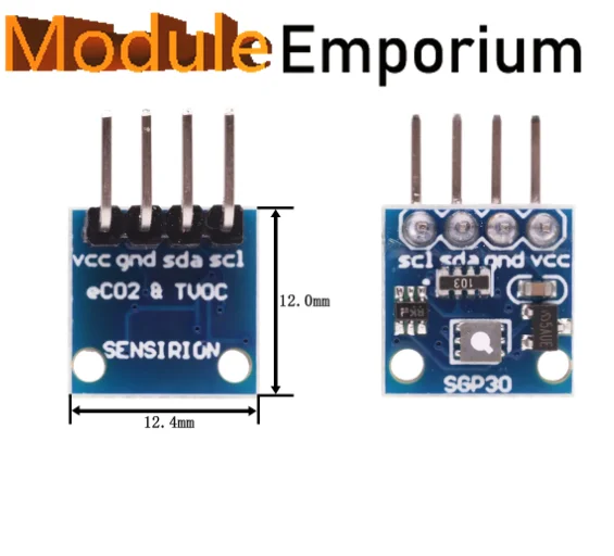 Indoor Air SGP30 SGP40 Measurement Gas Sensor I2C Multi-pixel TVOC/eCO2 Formaldehyde Carbon Dioxide Detector Tester