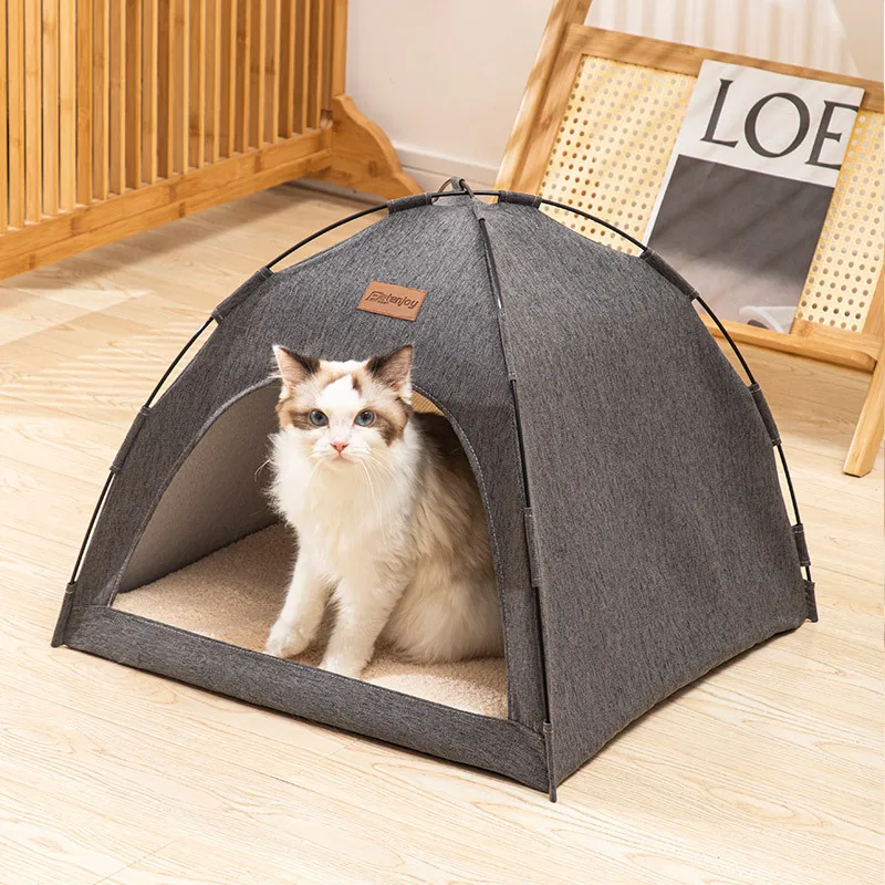 

Cat Tent Cave Nest Bed All Seasons Universal Cat House Portable Folding Pet Tent Nest For Indoor Outdoor Cats Dogs Pet Supplies