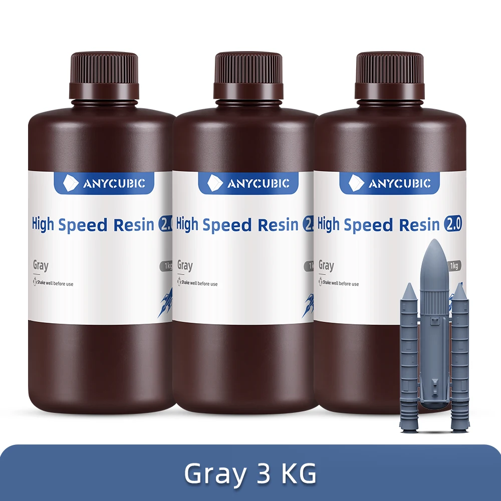 ANYCUBIC 3 STKS Hoge Snelheid Hars 5X Snellere Afdruksnelheid Lage Viscositeit UV Hars voor Photon Mono M7 Max LCD 3D Printer