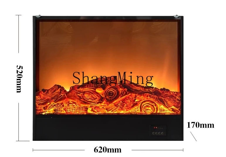 ZYY electronic fireplace core household heating heater, embedded LED simulation flame decoration