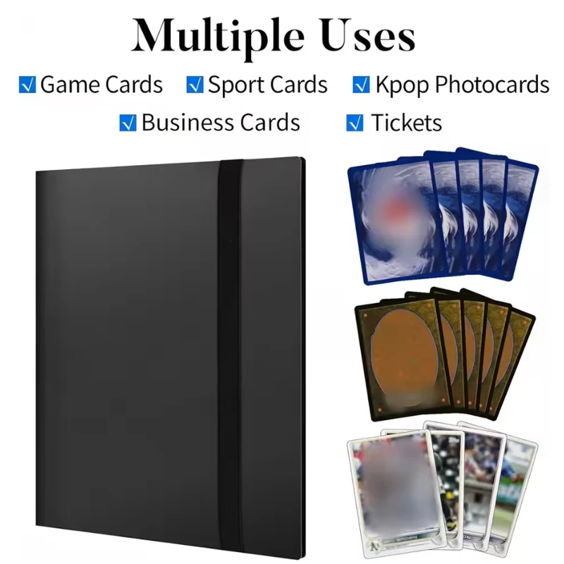 160/360/480 cartes capacité support de poche classeurs Albums pour carte de jeu livre support de manchon grande capacité classeur de cartes cahier