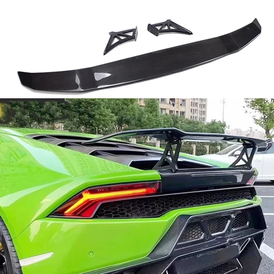 For Lamborghini Huracán LP580 580 LP610 610 carbon fiber Tail fins Rear Spoiler Guide Wing Rear Wing Car Accessories body kit