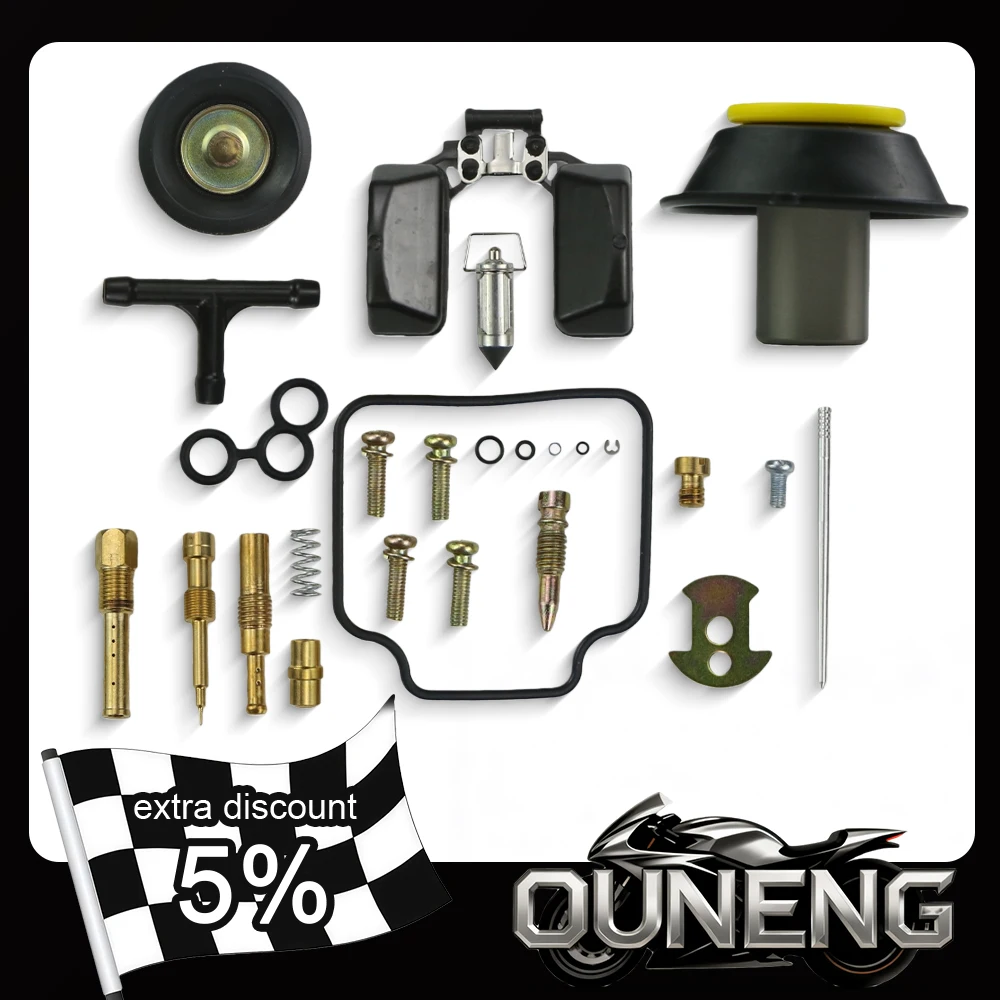

For GY6 125 150cc PD24J Motorcycle Carburetor Repair Kit With Plunger Diaphragm Needle Valve Gasket Air Screw ATV Kart Scooter