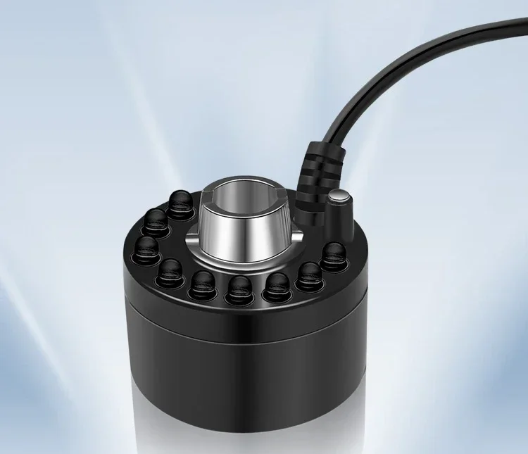 

Hot salesUltrasonic atomizer head color light water pool rockery fish tank atomizer water flow