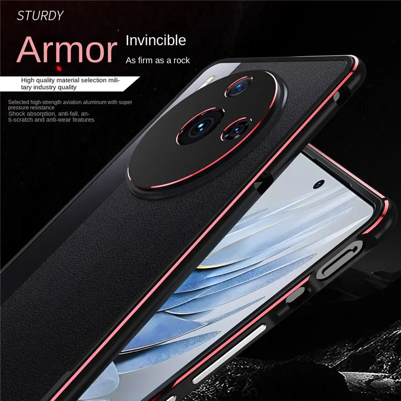 Nubia Z50S Pro NX713J Bumper Metal Aluminum Frame Hard Cover Case for ZTE Nubia Z50SPro NX713J Metal Cover with Camera Protector