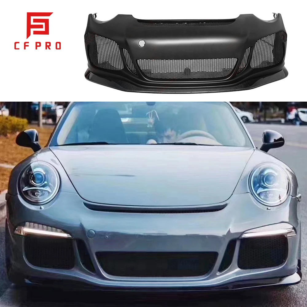 

Real Carbon Fiber Car front bumper GT3 Style For Porsche 911 991 Car Accessories