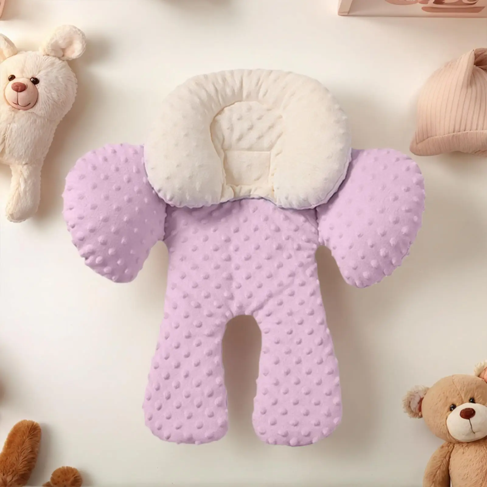 아기 카시트 인서트 지원 피부 친화적인 유아용 카시트 인서트 유모차 스윙 바운서용 아기 소녀용 카시트 헤드 서포트