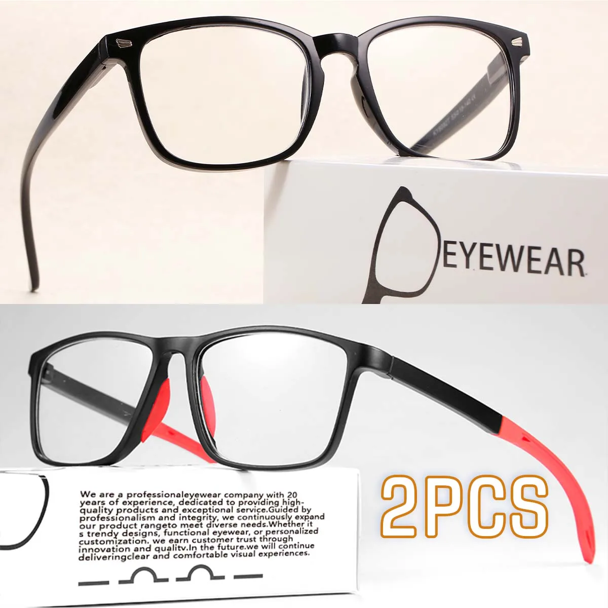 Lesebrille Anti-Blaulicht-Brille für ältere Menschen +100 +150 +200 +250 +300 Herren- und Damenbrille mit großem Rahmen
