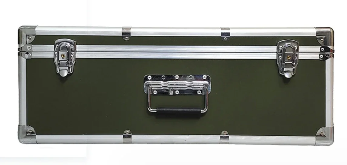 2024 New aluminum alloy camouflage equipment box, multi-function box, aluminum alloy instrument box sponge lining customization