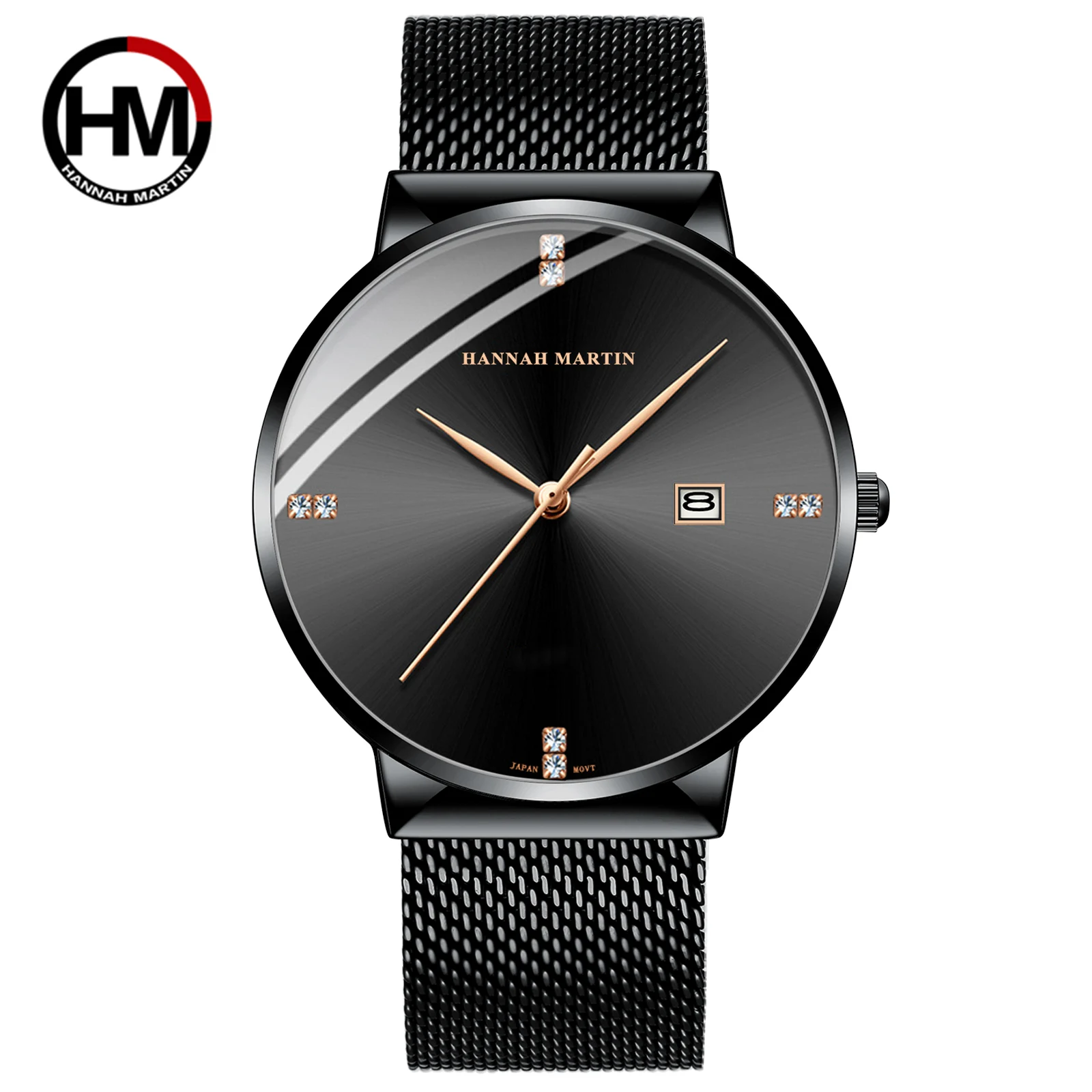 Men Watch Stainless Steel Classical Business Waterproof Top Brand Luxury Quartz Movement Wristwatches Calendar Relogio Masculino