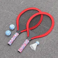 Eva Durable Kids Tennis Rackets Set Lightweight Children Beach Ball Sports Game Plastic Outdoor Racquet Sports Multi 6