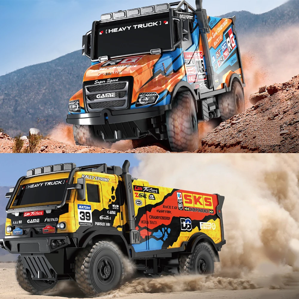 1:35 Remote Control Truck Toys for Kid Battery Operate 27MHz RC Car with LED Lights Europe Cab Over Engines Vehicle Toys for Boy