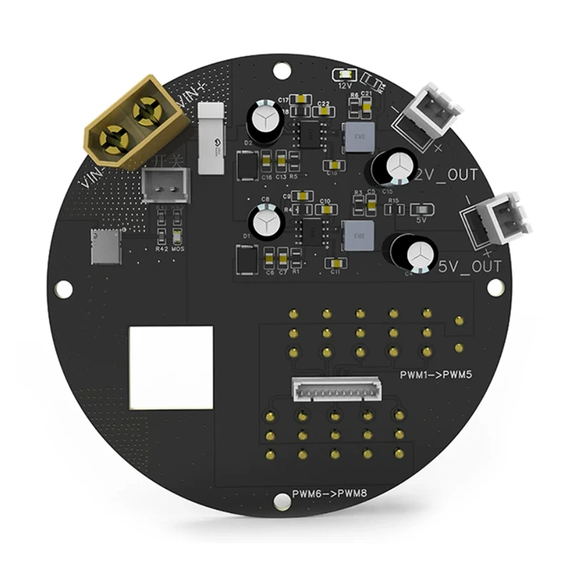 1PCS For LX-ROV Open-Source Underwater Robot Power Distribution Board with MR30 Connectors Support 8CH Thruster/2CH Lighting