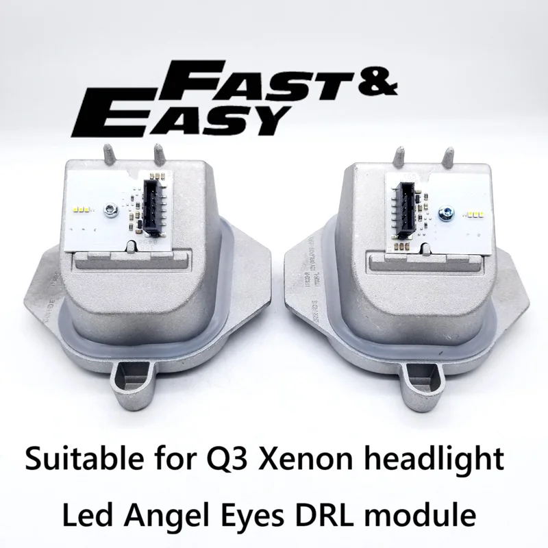 Aftermarket new 8U0941475B 8U0941475C LED Angel Eyes DRL daytime running light module for AUDI Q3 2016-2018 Xenon headlight