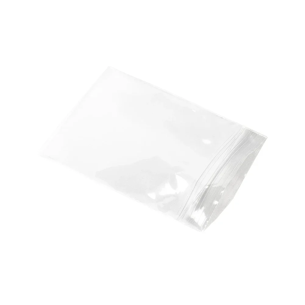 Transparent Plastic Bag Zipper Lock 3 Sizes Baggies Baggy Bags Clear Grip Mini Plastic Resealable Small 100pcs