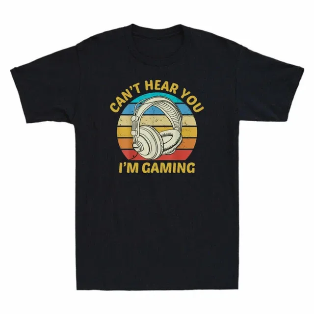 Футболка I'm Gaming Cotton Funny Retro You Short Hear T-Shirt Premium M-2XL, быстрая доставка