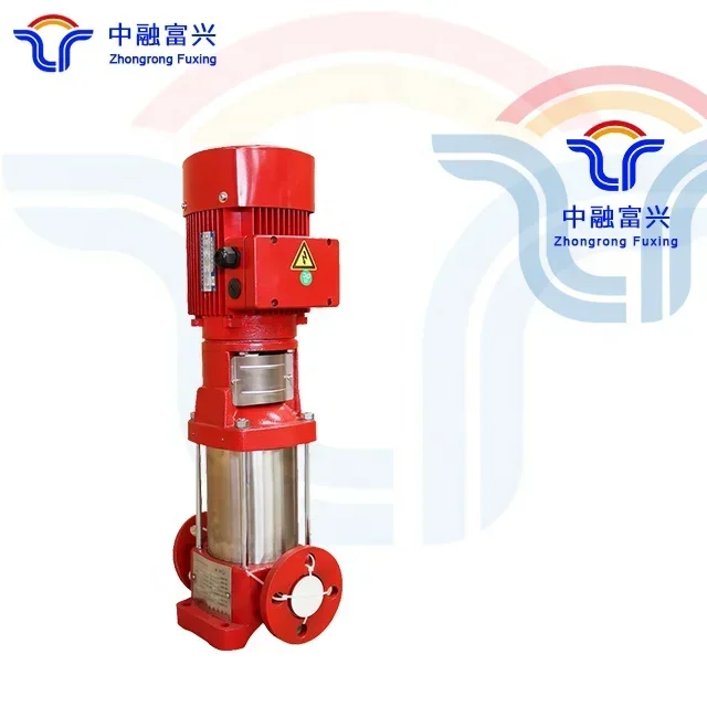 Pompa antincendio multistadio verticale Sistema idrante antincendio Pompa centrifuga per alimentazione idrica stabilizzata