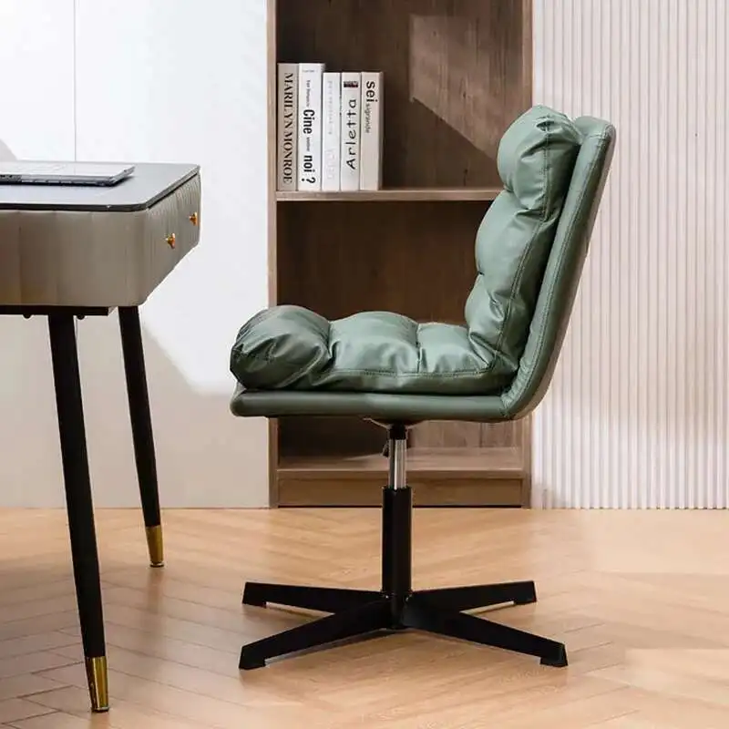

Leather Executive Modern Office Chair Back Cushion White Soft Swivel Chair Lounge Comfortable Silla Plegable Office Furniture