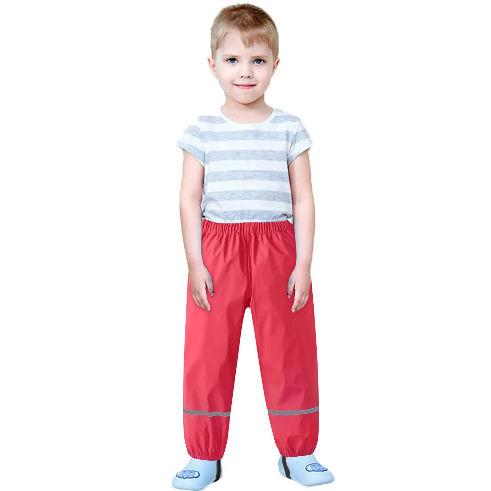 New Waterproof Child Pants Toddler Kids Boys Girls Rain Pants Windproof Mud Trousers Kids Clothes Meisje Broek Штаны Для Девочек