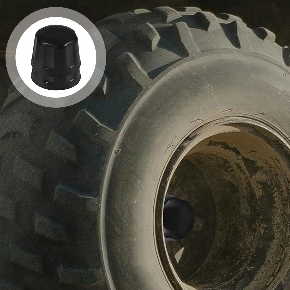 

2Pcs Atv Rim Caps Rubber Tire Wheel Hub Covers for 110-250Cc Vehicles Dust Proof Debris Resistant Sturdy Replacement Hub Cap Set