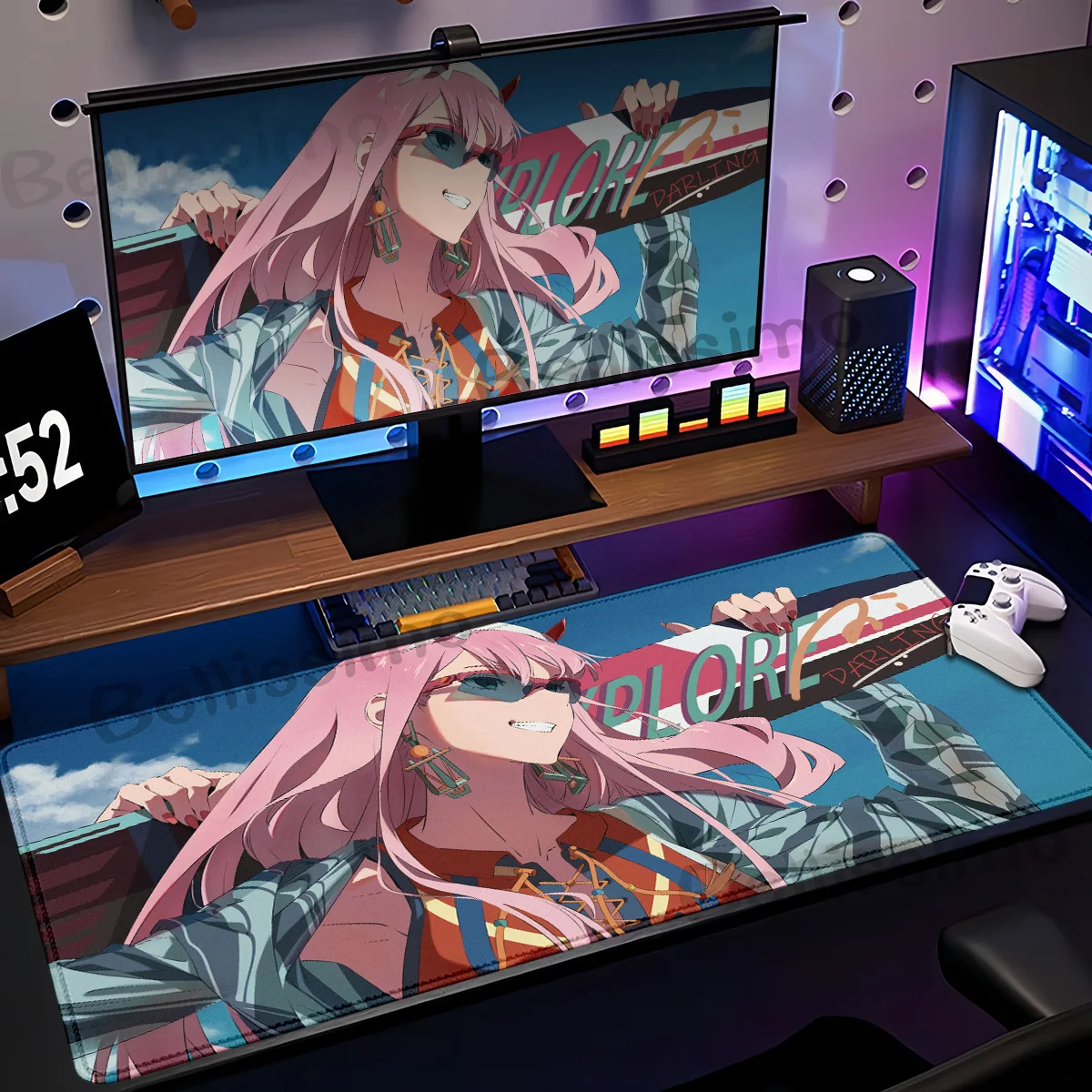 

HD Xxl Sexy Mousepad Gamer Mousepad Anime Zero Two XL Mouse Pad D-Darling in the FranXX 02 Deskmat Rubber Keyboard Mats 90x40cm