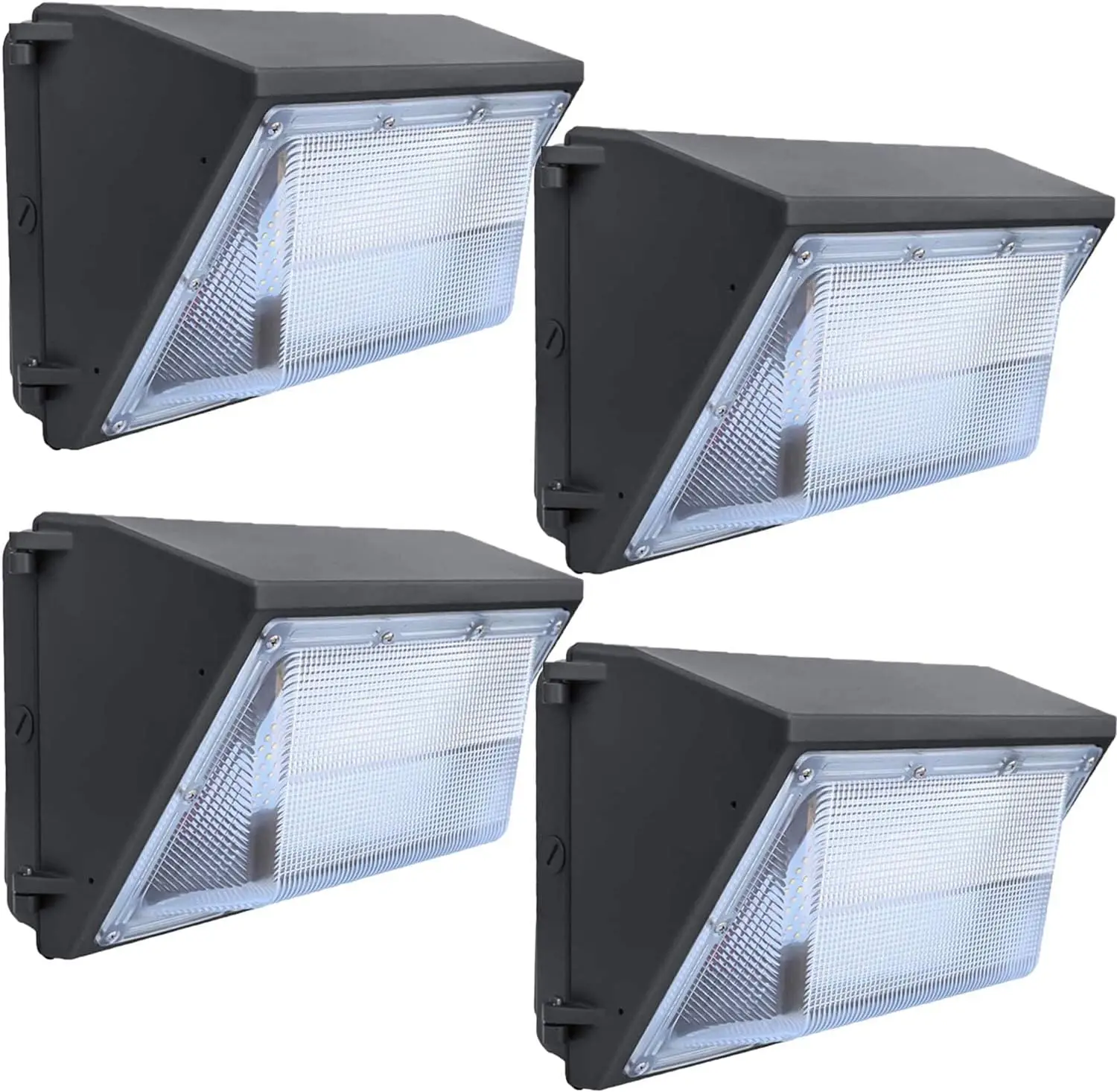 HID Light 4 Pack 15600LM Outdoor Commercial Lighting Fixture 120W Waterproof Wall