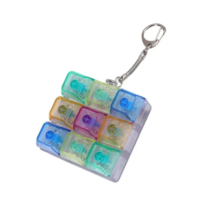 31BA Customizable Clear Switches Tester with Changeable Switches & Dynamic Lights ABS